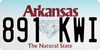 AR license plate 891KWI