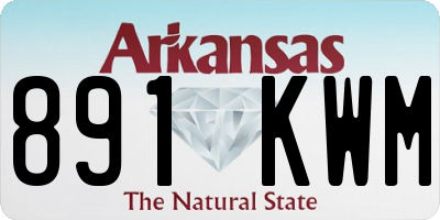 AR license plate 891KWM