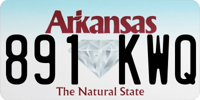 AR license plate 891KWQ