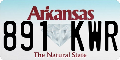AR license plate 891KWR