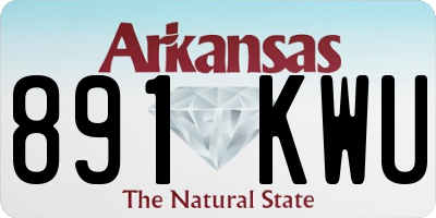 AR license plate 891KWU