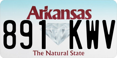 AR license plate 891KWV