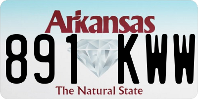 AR license plate 891KWW