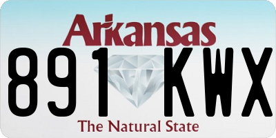 AR license plate 891KWX