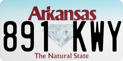 AR license plate 891KWY