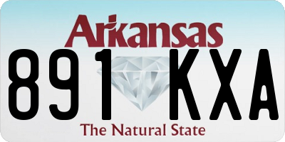 AR license plate 891KXA