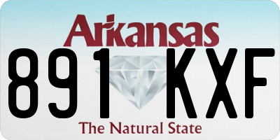 AR license plate 891KXF