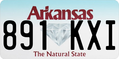 AR license plate 891KXI