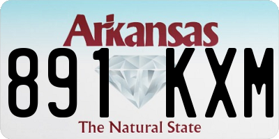 AR license plate 891KXM