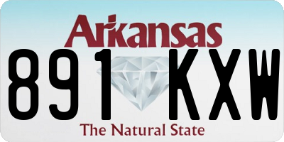 AR license plate 891KXW