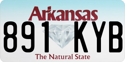 AR license plate 891KYB