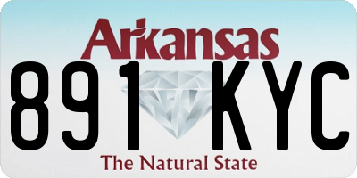 AR license plate 891KYC