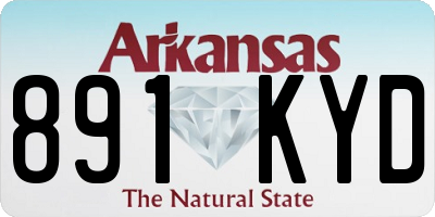 AR license plate 891KYD