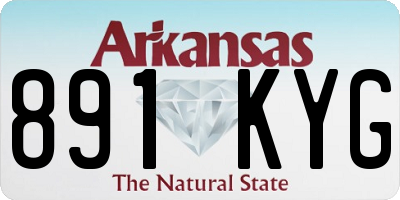 AR license plate 891KYG