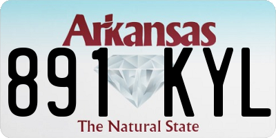 AR license plate 891KYL