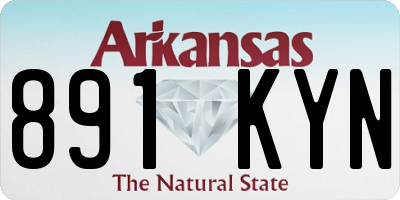 AR license plate 891KYN