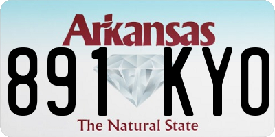 AR license plate 891KYO