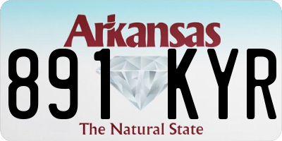 AR license plate 891KYR