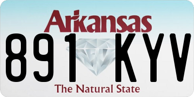 AR license plate 891KYV
