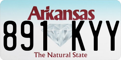 AR license plate 891KYY