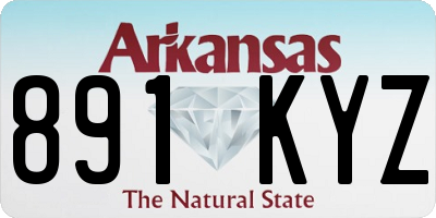 AR license plate 891KYZ