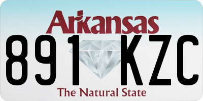 AR license plate 891KZC