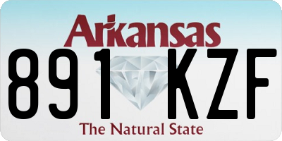 AR license plate 891KZF
