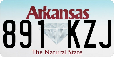 AR license plate 891KZJ