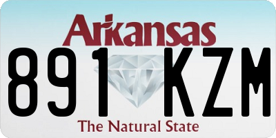AR license plate 891KZM