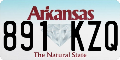 AR license plate 891KZQ