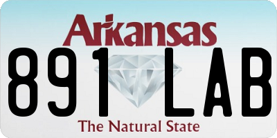 AR license plate 891LAB