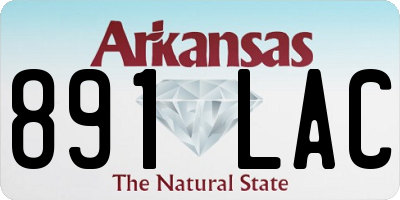 AR license plate 891LAC