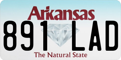 AR license plate 891LAD