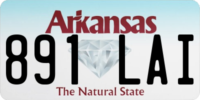 AR license plate 891LAI