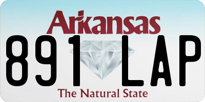 AR license plate 891LAP