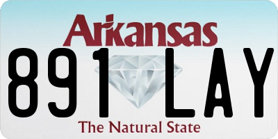 AR license plate 891LAY