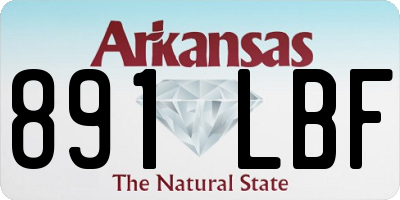 AR license plate 891LBF