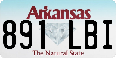 AR license plate 891LBI