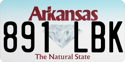AR license plate 891LBK