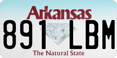 AR license plate 891LBM