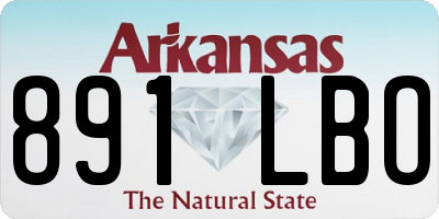 AR license plate 891LBO