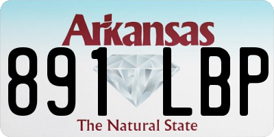 AR license plate 891LBP