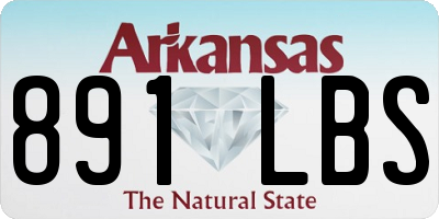 AR license plate 891LBS