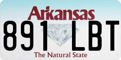 AR license plate 891LBT