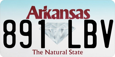 AR license plate 891LBV
