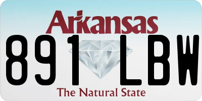 AR license plate 891LBW