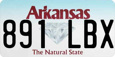 AR license plate 891LBX