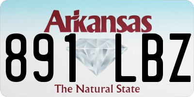 AR license plate 891LBZ