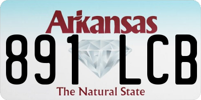 AR license plate 891LCB