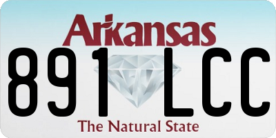 AR license plate 891LCC
